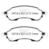 EBC 2021+ Ford Bronco (6th Generation) 2.3T Rear Ultimax Brake Pads thumbnail 2
