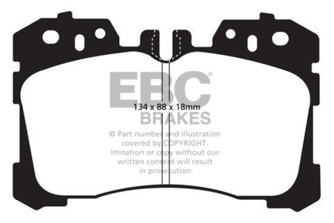 EBC 2021+ Toyota Mirai Ultimax Front Brake Pads thumbnail 2
