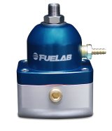 Fuelab 515 Carb Adjustable FPR 4-12 PSI (2) -10AN In (1) -6AN Return - Blue thumbnail 2
