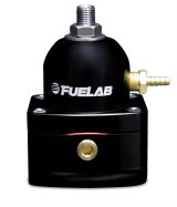 Fuelab 515 EFI Adjustable FPR Large Seat 25-90 PSI (2) -6AN In (1) -6AN Return - Black thumbnail 1