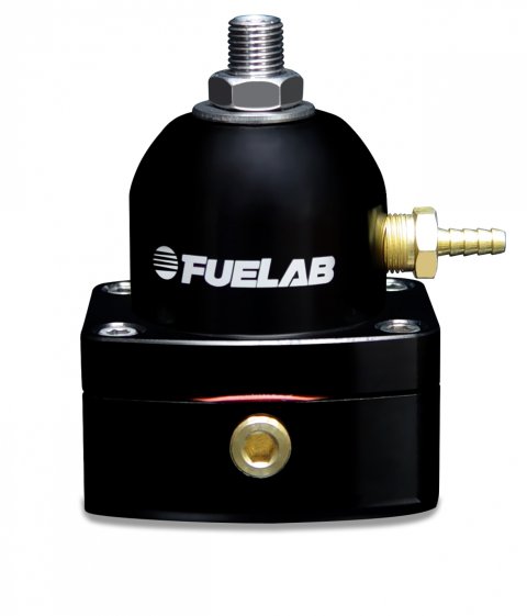 Fuelab 525 EFI Adjustable FPR In-Line 25-90 PSI (1) -6AN In (1) -6AN Return - Black thumbnail 2