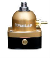 Fuelab 535 TBI Adjustable Mini FPR 10-25 PSI (2) -6AN In (1) -6AN Return - Gold thumbnail 1