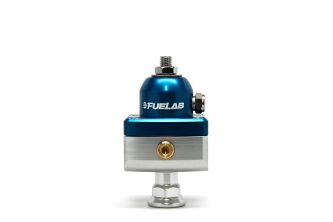 Fuelab 575 Carb Adjustable Mini FPR Blocking 4-12 PSI (1) -6AN In (2) -6AN Out - Blue thumbnail 1