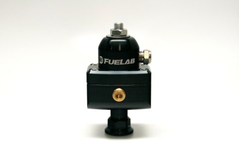 Fuelab 575 Carb Adjustable Mini FPR Blocking 1-3 PSI (1) -6AN In (2) -6AN Out - Black thumbnail 2