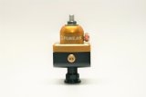 Fuelab 575 High Pressure Adjustable Mini FPR Blocking 25-65 PSI (1) -6AN In (2) -6AN Out - Gold thumbnail 1