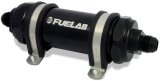 Fuelab 828 In-Line Fuel Filter Long -6AN In/Out 10 Micron Fabric - Black thumbnail 2