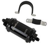 Fuelab 848 In-Line Fuel Filter Standard -6AN In/Out 10 Micron Fabric w/Check Valve - Black thumbnail 1
