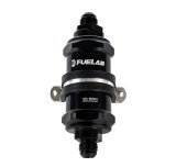 Fuelab 848 In-Line Fuel Filter Standard -6AN In/Out 10 Micron Fabric w/Check Valve - Black thumbnail 3