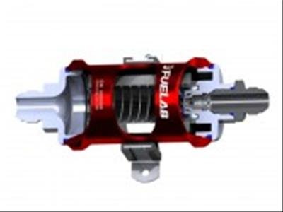 Fuelab 848 In-Line Fuel Filter Standard -6AN In/Out 6 Micron Fiberglass w/Check Valve - Purple thumbnail 2