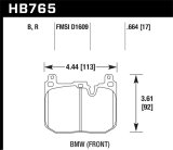 Hawk 15-17 BMW M4 DTC-30 Front Race Pads thumbnail 6