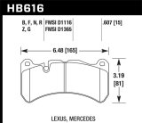 Hawk 08-09 Lexus IS-F HP+ Street Front Brake Pads thumbnail 6