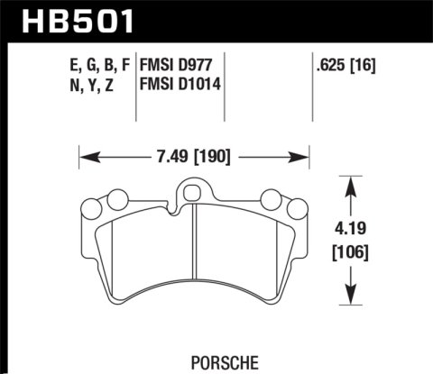 Hawk 07-15 Audi Q7 Base / Premium HP+ Compound Front Brake Pads thumbnail 4