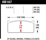 Hawk AP Racing DTC-60 Race Brake Pads thumbnail 1