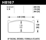 Hawk AP Racing DTC-60 Race Brake Pads thumbnail 9