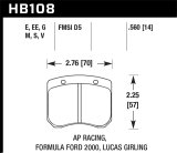 Hawk AP Racing / FF 2000 HT-10 Race Brake Pads thumbnail 8