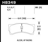 Hawk AP Racing/Alcon Acure/Honda DTC-70 Rear Race Brake Pads thumbnail 5