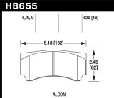 Hawk Alcon HPS 5.0 Street Brake Pads thumbnail 2