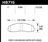 Hawk 2015 Ford F-250/350/450 Super Duty Rear Brake Pads thumbnail 6