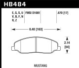 Hawk 05-10 Ford Mustang GT & V6 / 07-08 Shelby GT HP+ Street Front Brake Pads thumbnail 3
