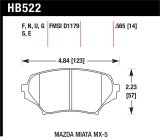 Hawk HP 06-10 Mazda Miata Mx-5 HP+ Street Front Brake Pads thumbnail 1