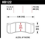 Hawk StopTech ST-60 Caliper HPS Street Brake Pads thumbnail 1