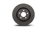 Hawk Talon 1993 Subaru Impreza Base Sedan / FWD Drilled and Slotted Front Brake Rotor Set thumbnail 1