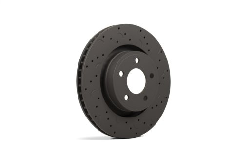 Hawk Talon 2003 Infiniti G35 w/ Standard Brakes Drilled and Slotted Rear Brake Rotor Set thumbnail 4