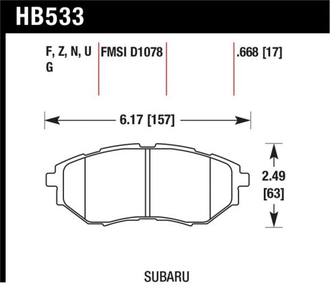 Hawk 05-08 LGT D1078 DTC-60 Race Front Brake Pads thumbnail 1