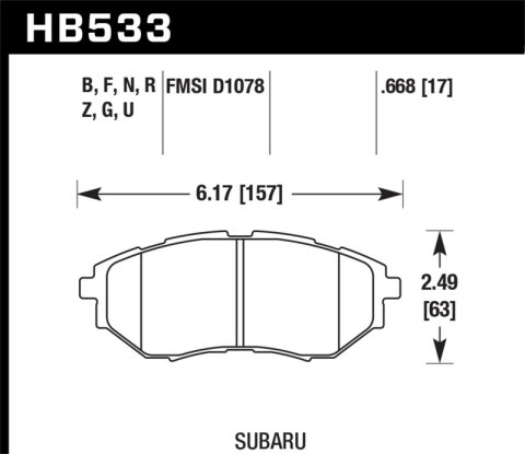 Hawk 05-08 LGT D1078 DTC-60 Race Front Brake Pads thumbnail 7