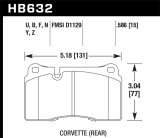 Hawk 06-10 VW Touareg Front / 09-11 Corvette Z06/ZR-1 (w/Carbon Ceramic Brake Package and Iron rotor thumbnail 4