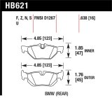 Hawk 08-11 BMW 128i / 10 BMW 323i / 07-11 BMW 328i / 07-11 BMW 328XI DTC-70 Race Rear Brake Pads thumbnail 1