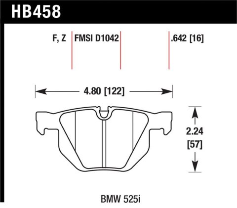 Hawk 04-06 BMW 525I / 06-07 BMW 525Xi/530Xi / 08-10 528I / 04-07 530I / 08-09 535Xi / 09-10 535i HP thumbnail 1