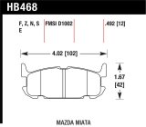 Hawk 03-05 Miata w/ Sport Suspension HP+ Street Rear Brake Pads (D1002) thumbnail 1