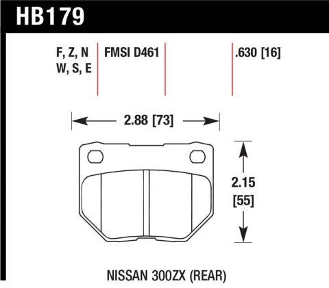Hawk 06-07 WRX HPS Street Rear Brake Pads