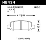Hawk 02-03 WRX / 05-08 LGT D770 HPS Street Rear Brake Pads thumbnail 4