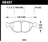 Hawk 04-06 Audi TT Quattro / 04-05 VW Golf R32 Perf Ceramic Street Front Brake Pads thumbnail 1