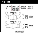 Hawk Performance Ceramic Street Brake Pads thumbnail 1