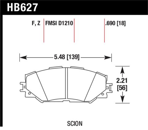Hawk Performance Ceramic Street Brake Pads thumbnail 1