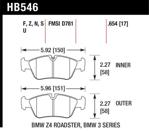 Hawk HP+ Street Brake Pads thumbnail 4