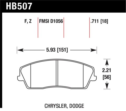 Hawk Performance Ceramic Street Brake Pads thumbnail 1
