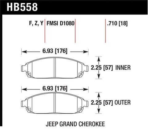Hawk HPS Street Brake Pads thumbnail 1