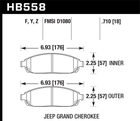 Hawk HPS Street Brake Pads thumbnail 5