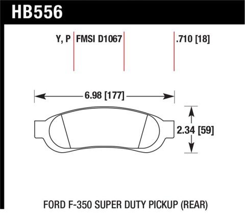 Hawk LTS Street Brake Pads thumbnail 1