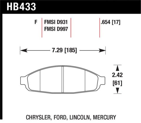 Hawk HPS Street Brake Pads thumbnail 1