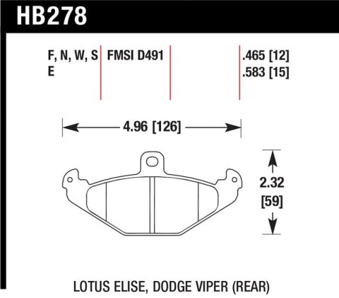 Hawk HPS Street Brake Pads thumbnail 1