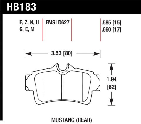 Hawk HP+ Street Brake Pads thumbnail 1