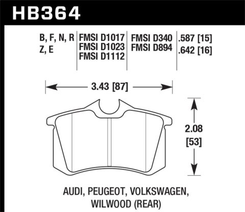 Hawk HP+ Street Brake Pads thumbnail 3