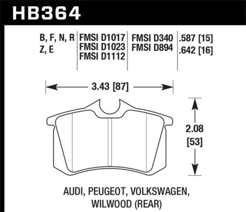 Hawk HP+ Street Brake Pads thumbnail 5