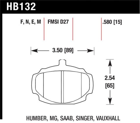 Hawk HP+ Street Brake Pads thumbnail 1