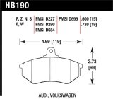 Hawk HP+ Street Brake Pads thumbnail 1